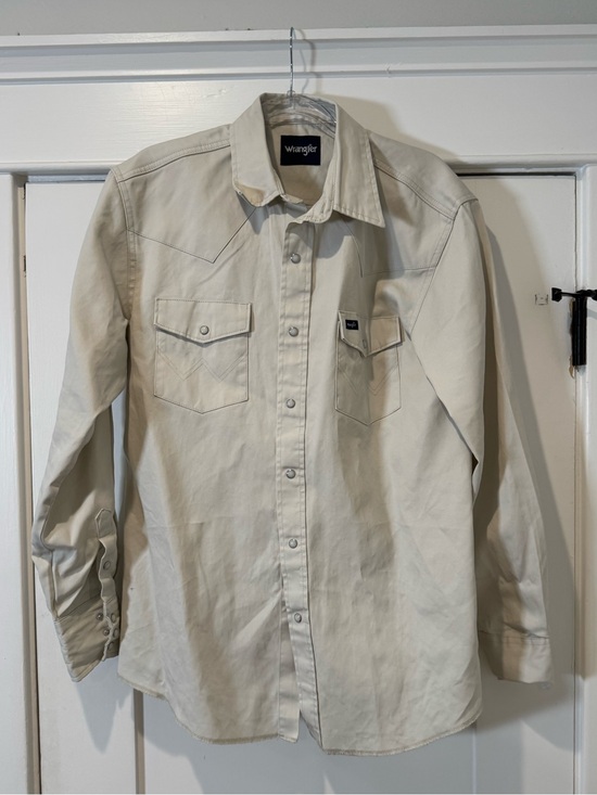 Wrangler Other - Wrangler Light Cream Western Snap Shirt